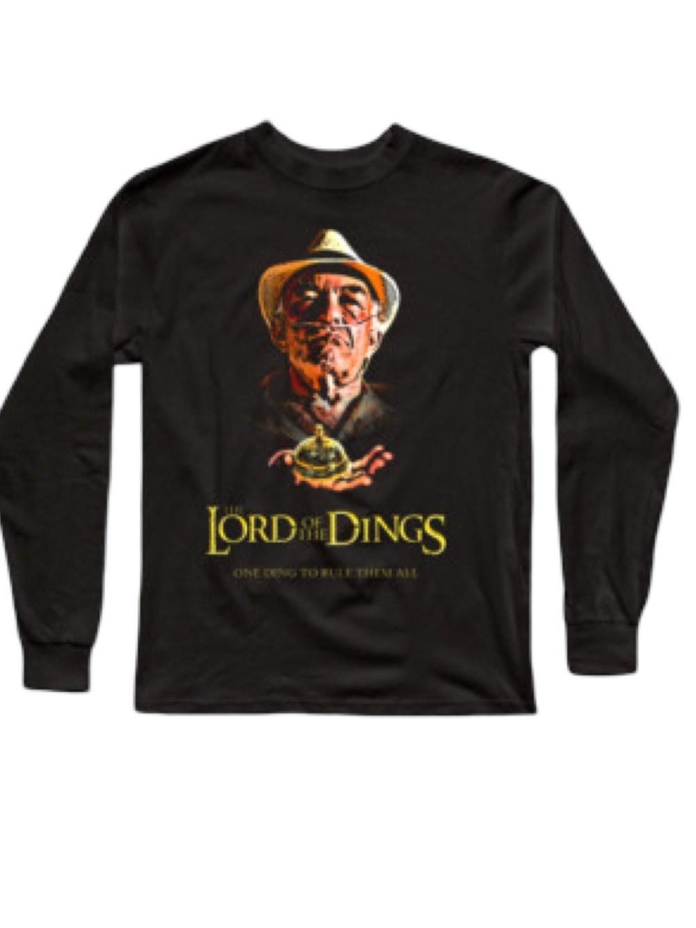 NEW Breaking Bad 'Lord of the Dings' Graphic Long-Sleeve Black Tee Shirt - Sz XL